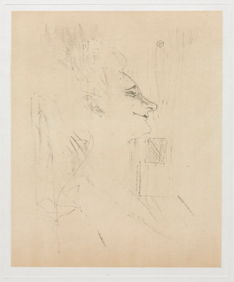 Yvette Guilbert Intoxicated by Henri de Toulouse-Lautrec