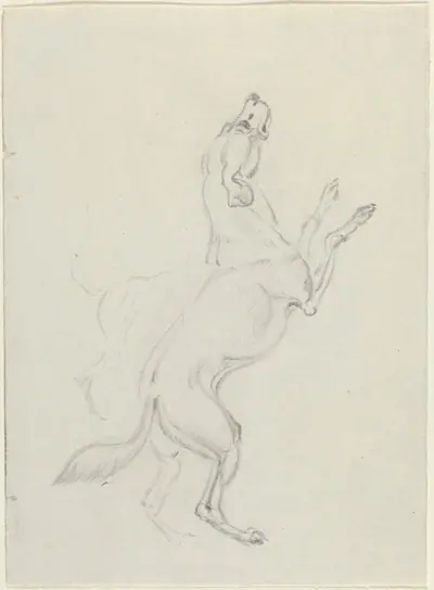 A Hound Jumping