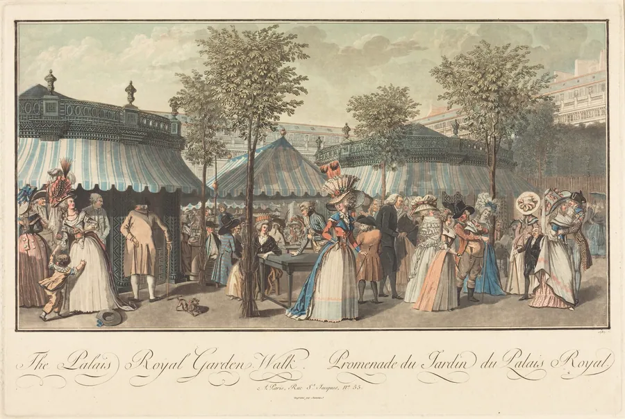 The Palais Royal--Garden's Walk / Promenade du Jardin du Palais Royal by Louis Le Coeur