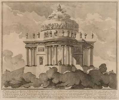 The Prima Macchina for the Chinea of 1746: The Temple of Minerva