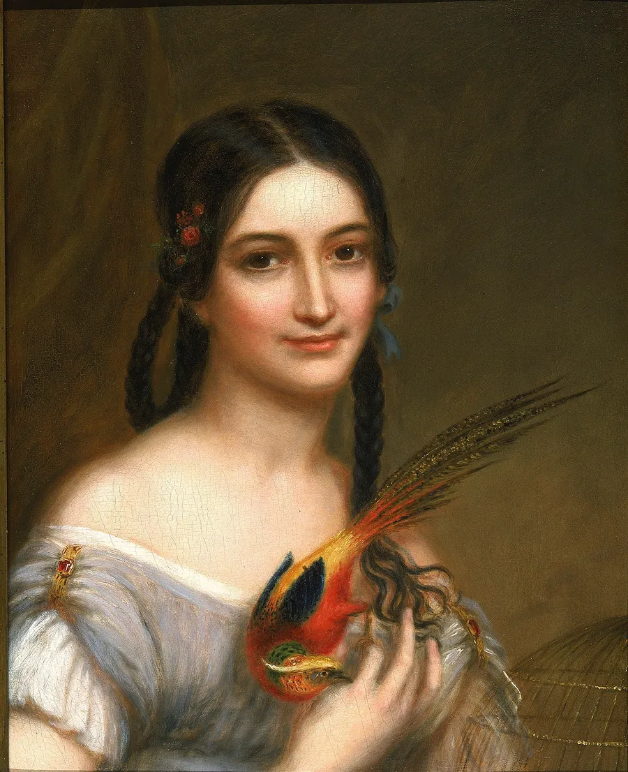 Miss Satterlee by Charles Bird King, born Newport, RI 1785-died Washington, DC 1862
