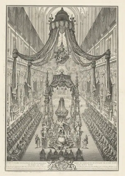 Pompe funèbre de Polixène de Hesse-Rhinfels