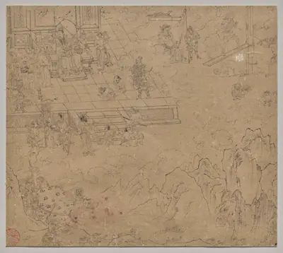 Album of Daoist and Buddhist Themes: Kings of Hells: Leaf 39