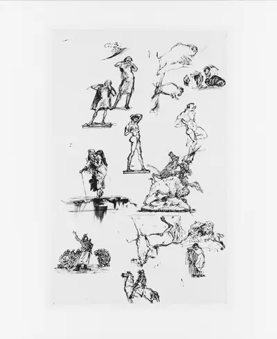 Native American and Equestrian Studies (from Sketchbook)