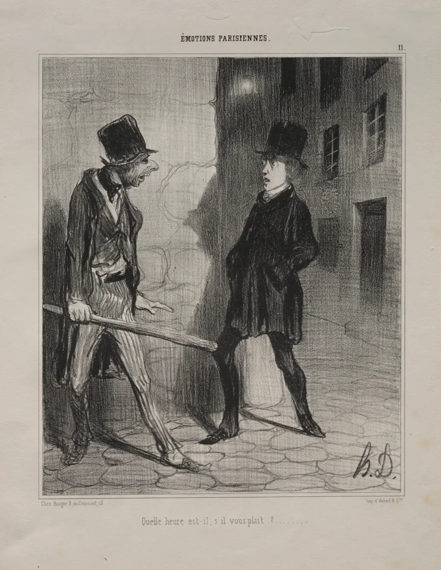 What Time is it, Please? by Honoré Daumier
