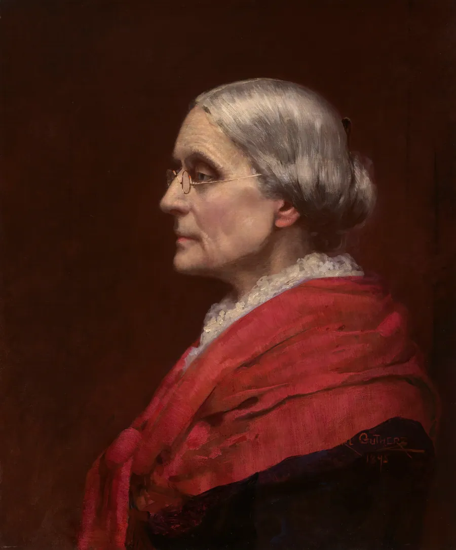 Susan Brownell Anthony by Carl Gutherz, 28 Jan 1844 - 7 Feb 1907