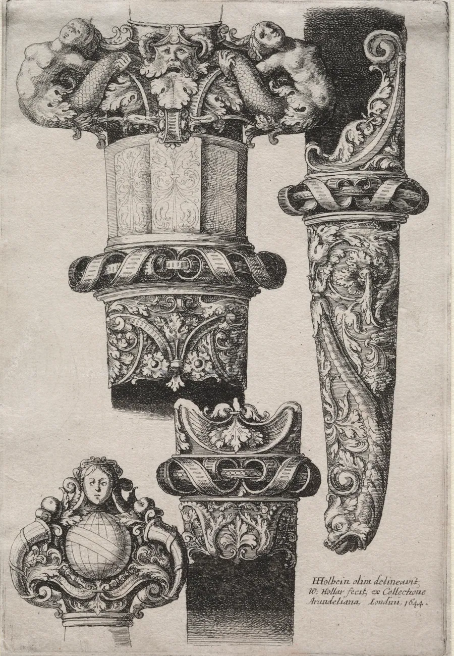 Design for Daggers by Wenceslaus Hollar