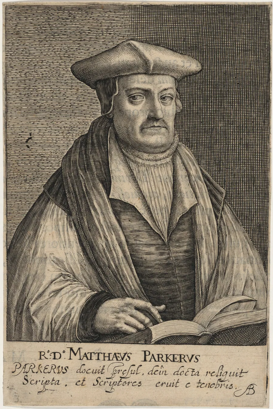 Matthew Parker, Archbishop of Canterbury by Magdalena van de Passe