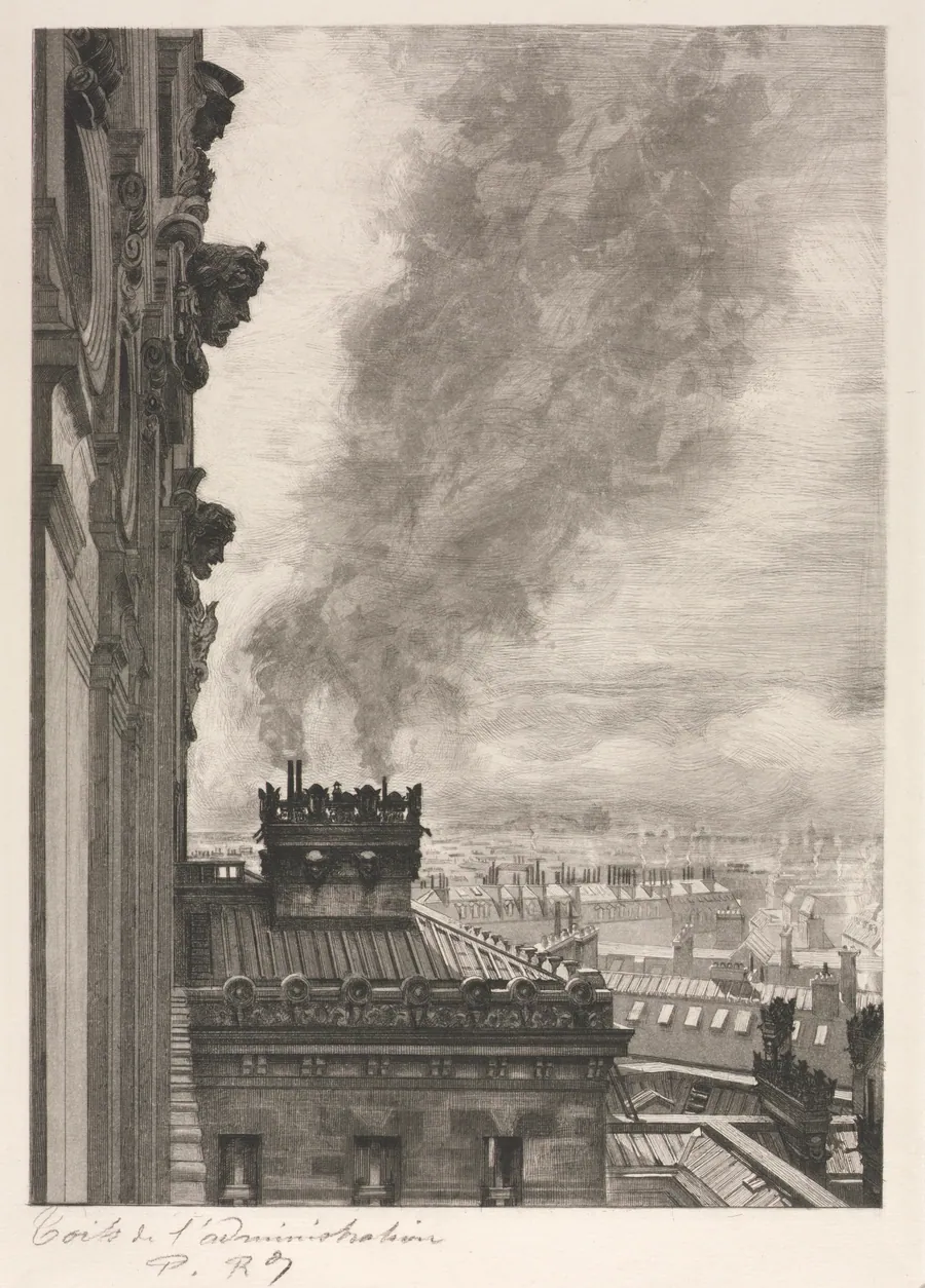 Rooftops of the Administration Building by Charles Paul Renouard