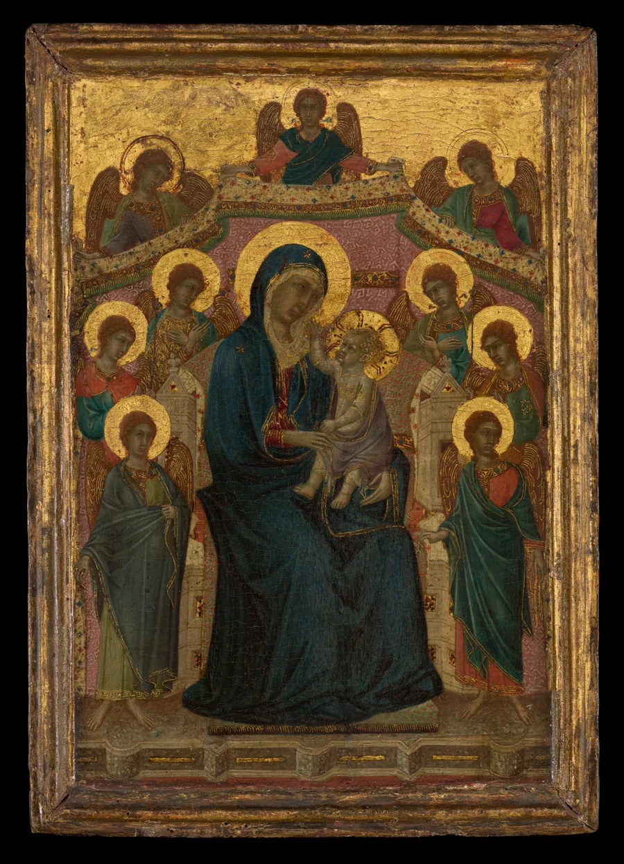 Madonna and Child with Nine Angels by Segna di Buonaventura