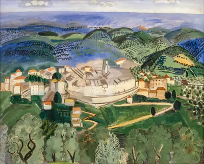 Landskab ved Vence i Provence