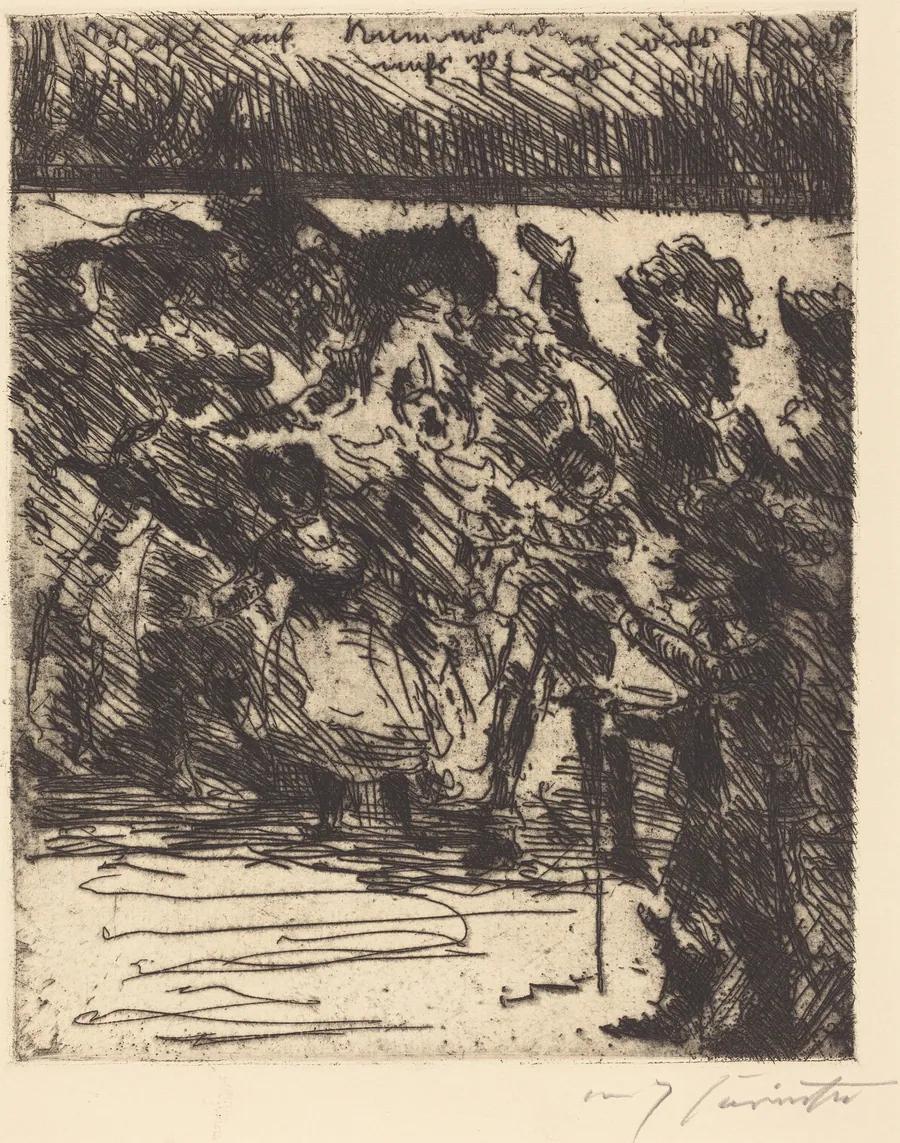 "Wohl auf, kameraden, aufs pferd, aufs pferd! Ins feld, in die freiheit gezogen!" ("Come On, Comrades, to Horse, to Horse! To Battle, Bound for Liberty!") by Lovis Corinth