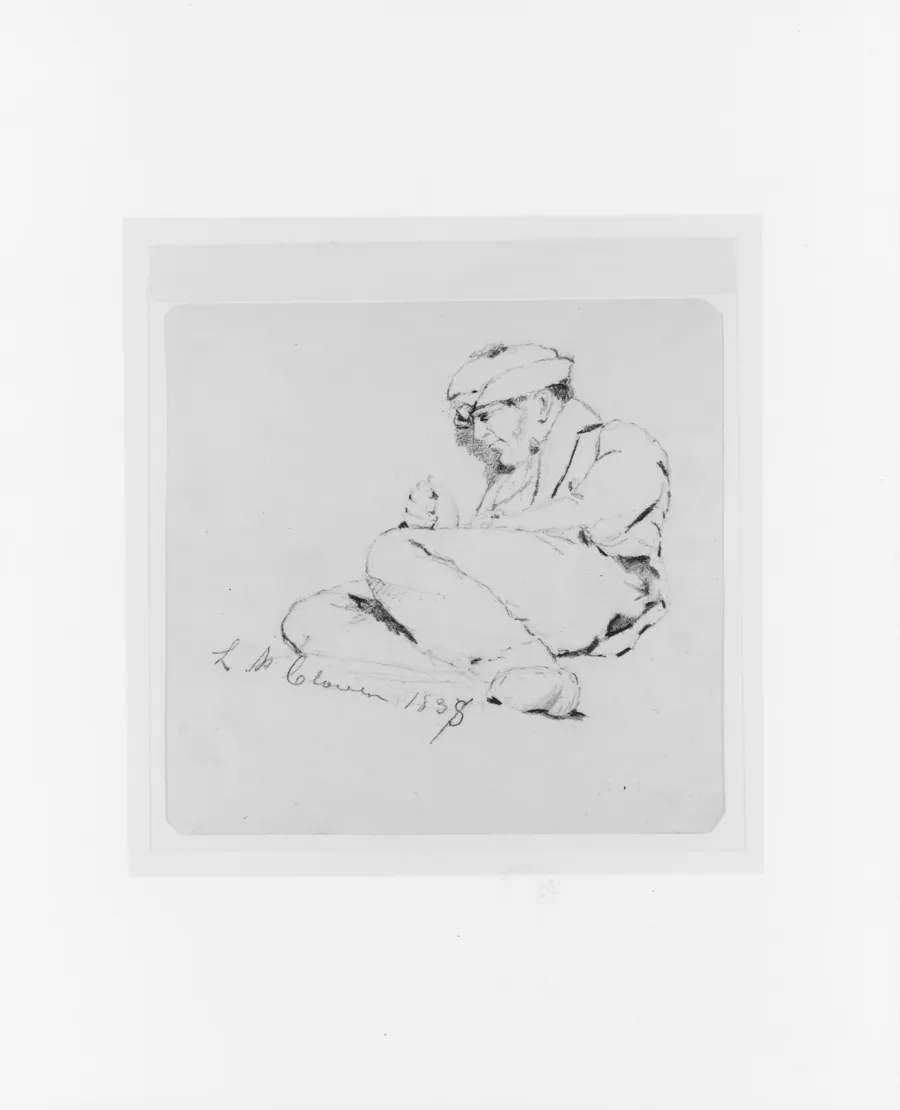 Study of a Man (from McGuire Scrapbook) by Lewis P. Clover Jr.