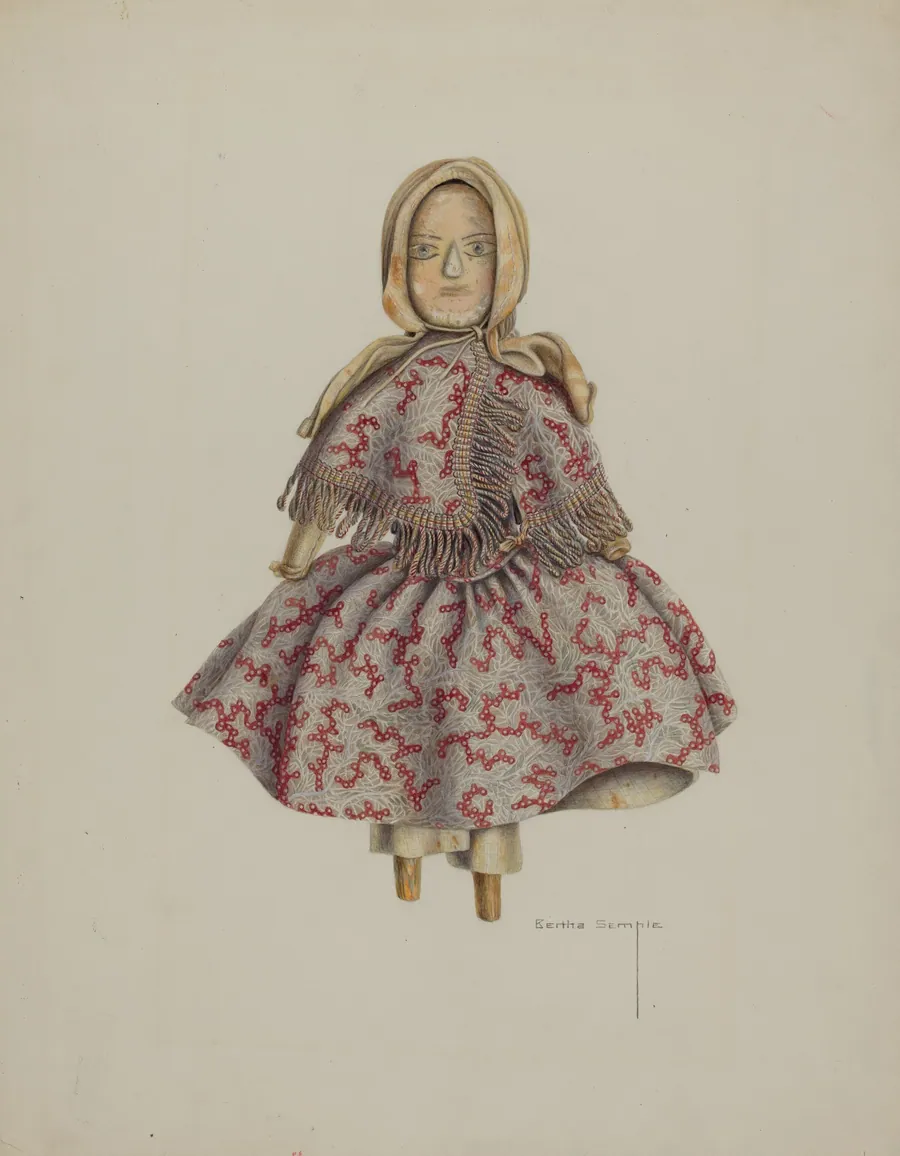 Wooden Doll by Bertha Semple