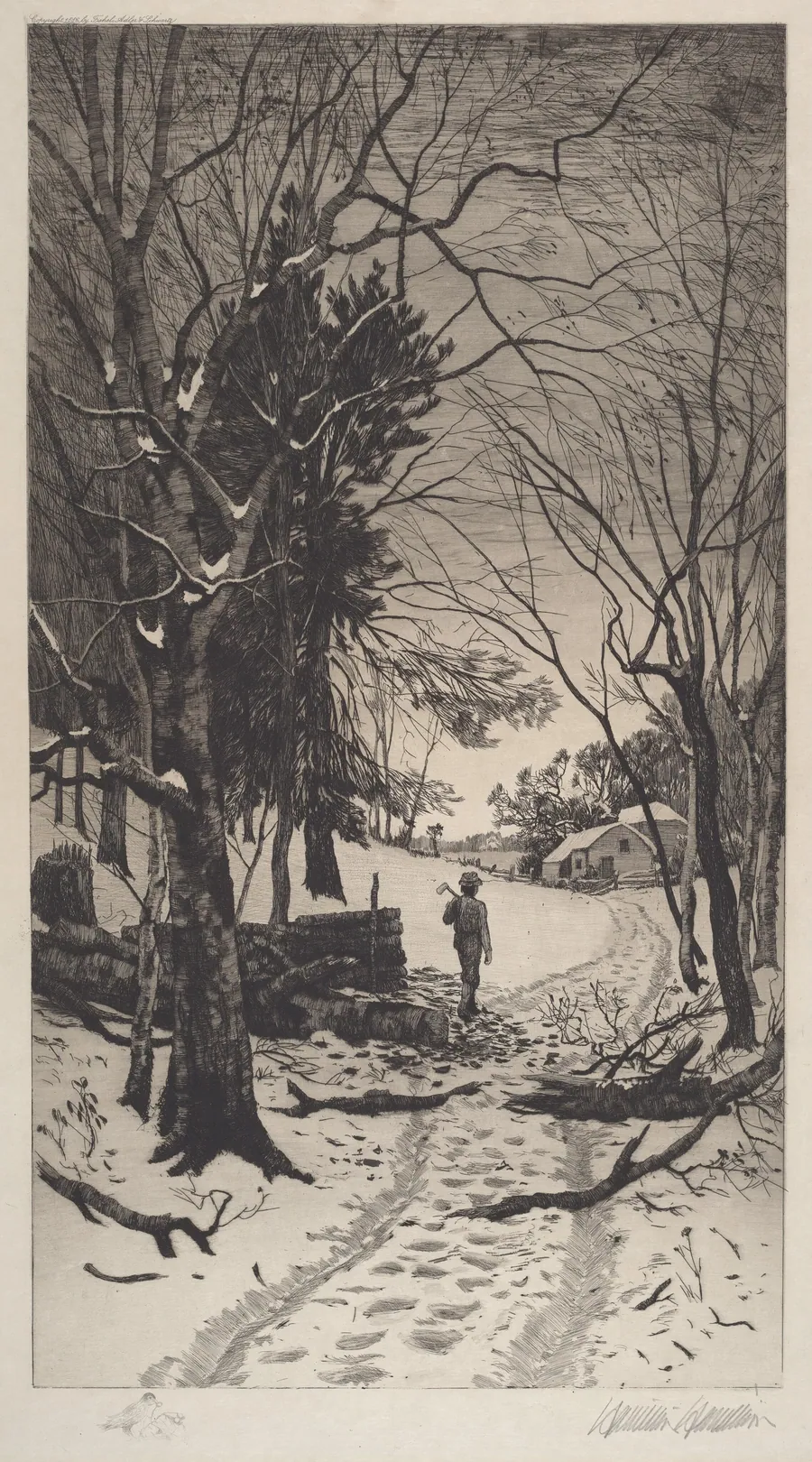Untitled (Winter Landscape) by Hamilton Hamilton