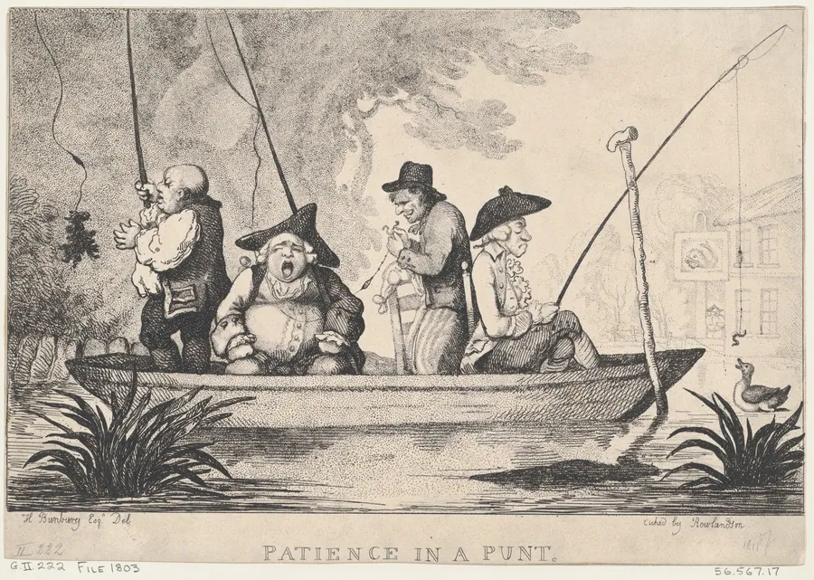 Patience in a Punt by Henry William Bunbury
