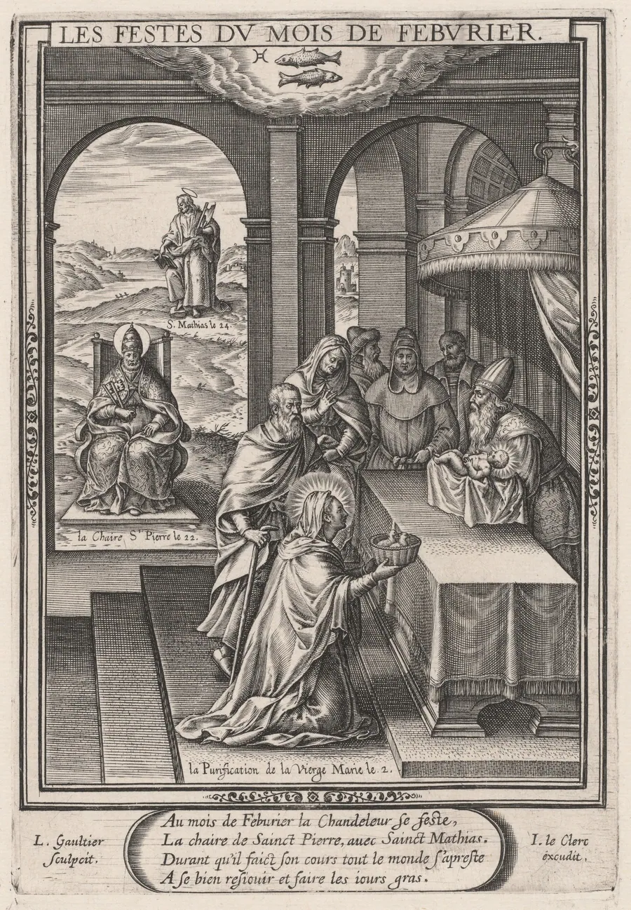 Les Festes du mois de Feburier (February: the Purification of the Virgin) by Léonard Gaultier