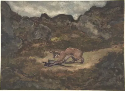 Caracal and Pheasant