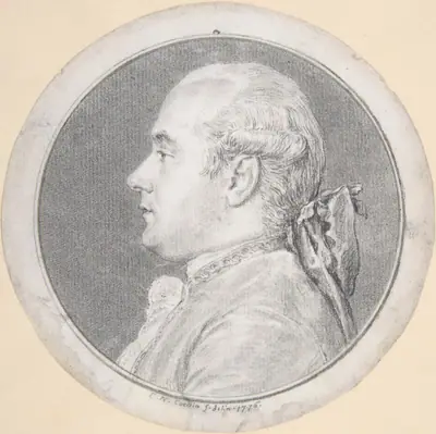 Bust of a Man, in Profile to Left
