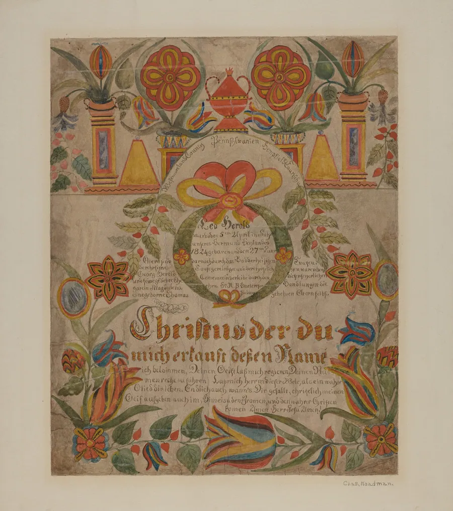 Birth Certificate by Charles Roadman