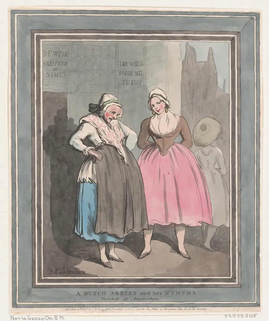 A Dutch Abbess and her Nymphs by S. W. Fores
