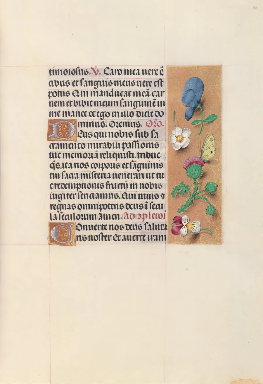 Hours of Queen Isabella the Catholic, Queen of Spain:  Fol. 48r by Master of the First Prayerbook of Maximillian