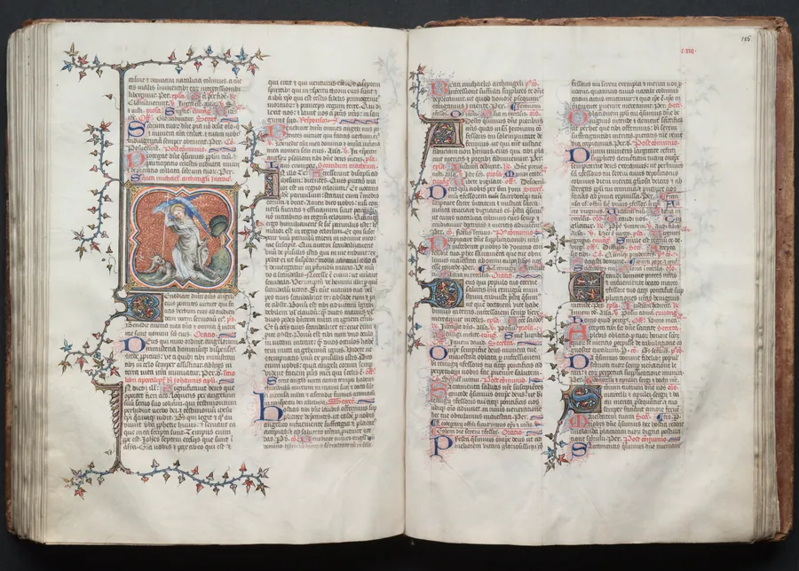 The Gotha Missal:  Fol. 125r, Text by Master of the Boqueteaux