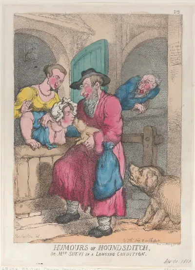 Humors of Houndsditch, or Mrs. Shevi in a Longing Condition