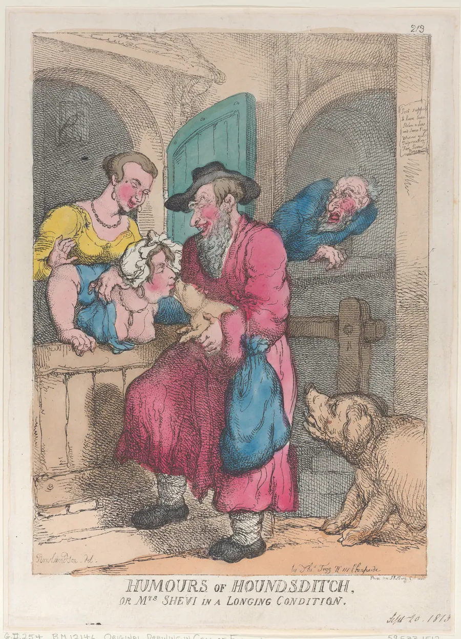 Humors of Houndsditch, or Mrs. Shevi in a Longing Condition by Thomas Tegg