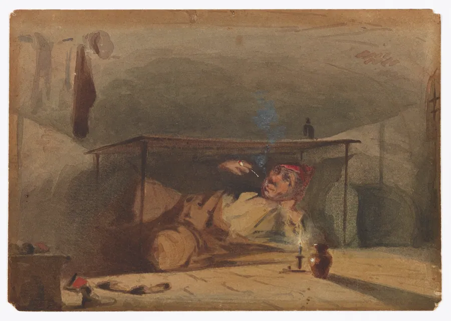 Sam Weller's Landlord in the Fleet by James McNeill Whistler (1834-1903)
