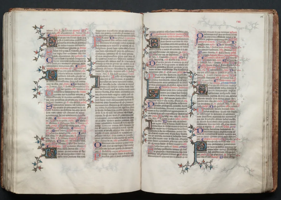 The Gotha Missal:  Fol. 115v, Text by Master of the Boqueteaux