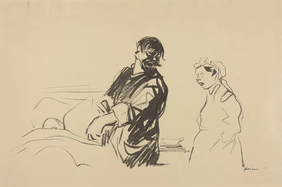 Hospital Scene by Jean-Louis Forain