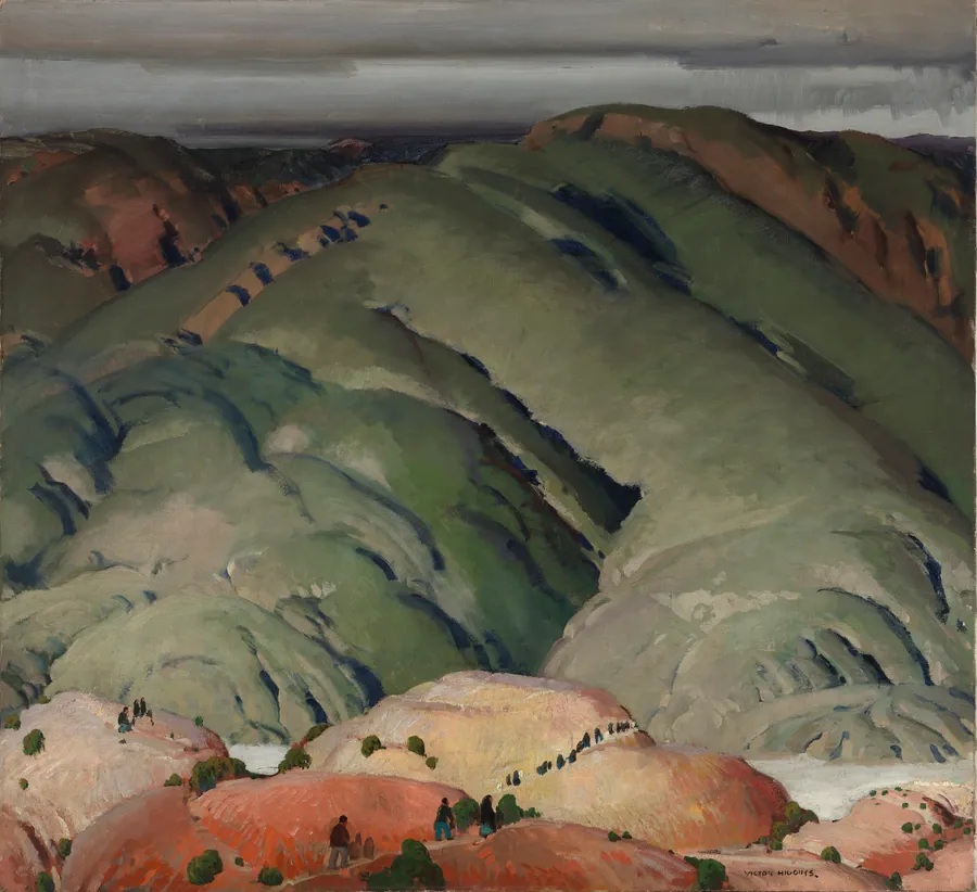 Mountain Forms #2 by Victor Higgins, born Shelbyville, IN 1884-died Taos, NM 1949
