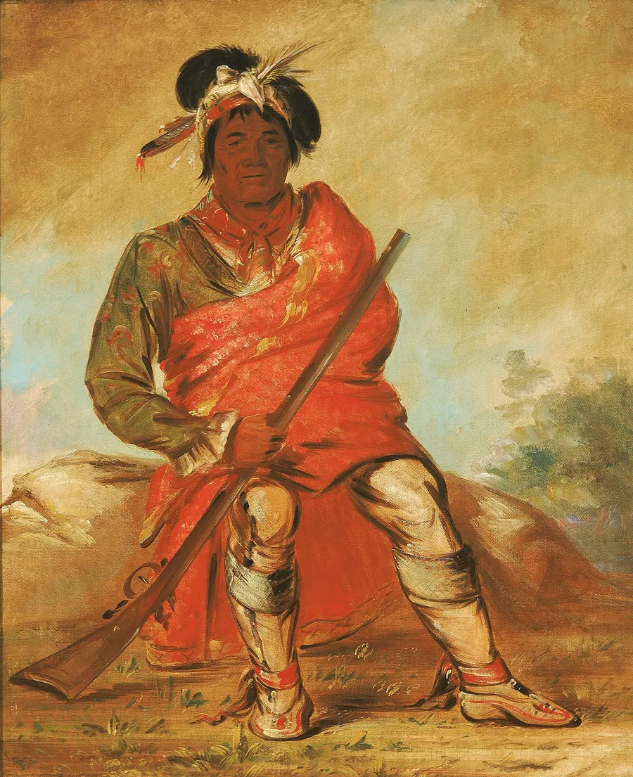 Eteh-ée-fix-e-co, Deer Without a Heart, a Chief by George Catlin, born Wilkes-Barre, PA 1796-died Jersey City, NJ 1872
