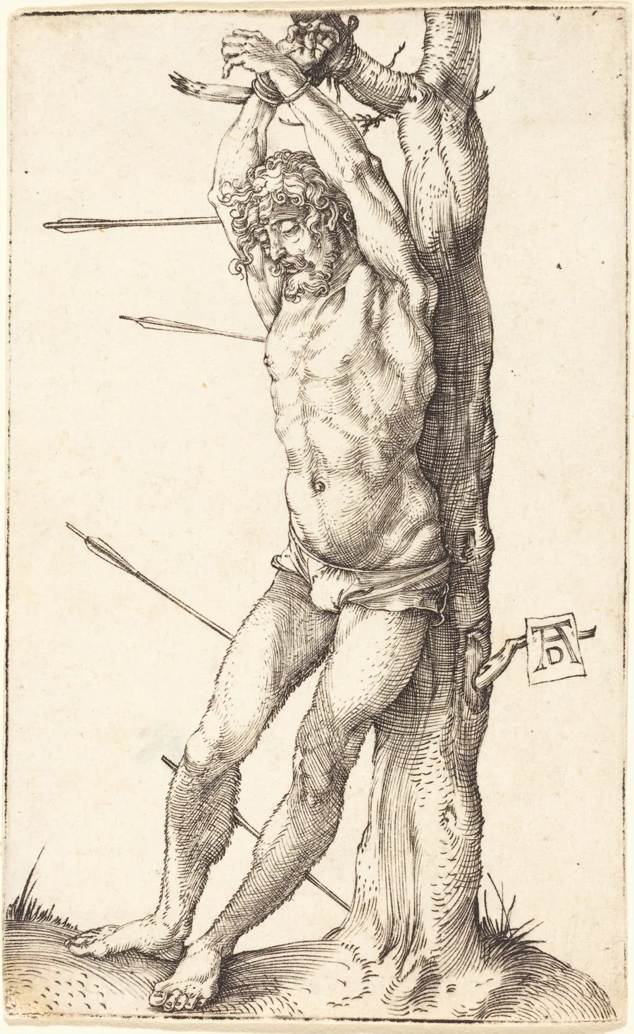 Saint Sebastian Bound to the Tree by Albrecht Dürer