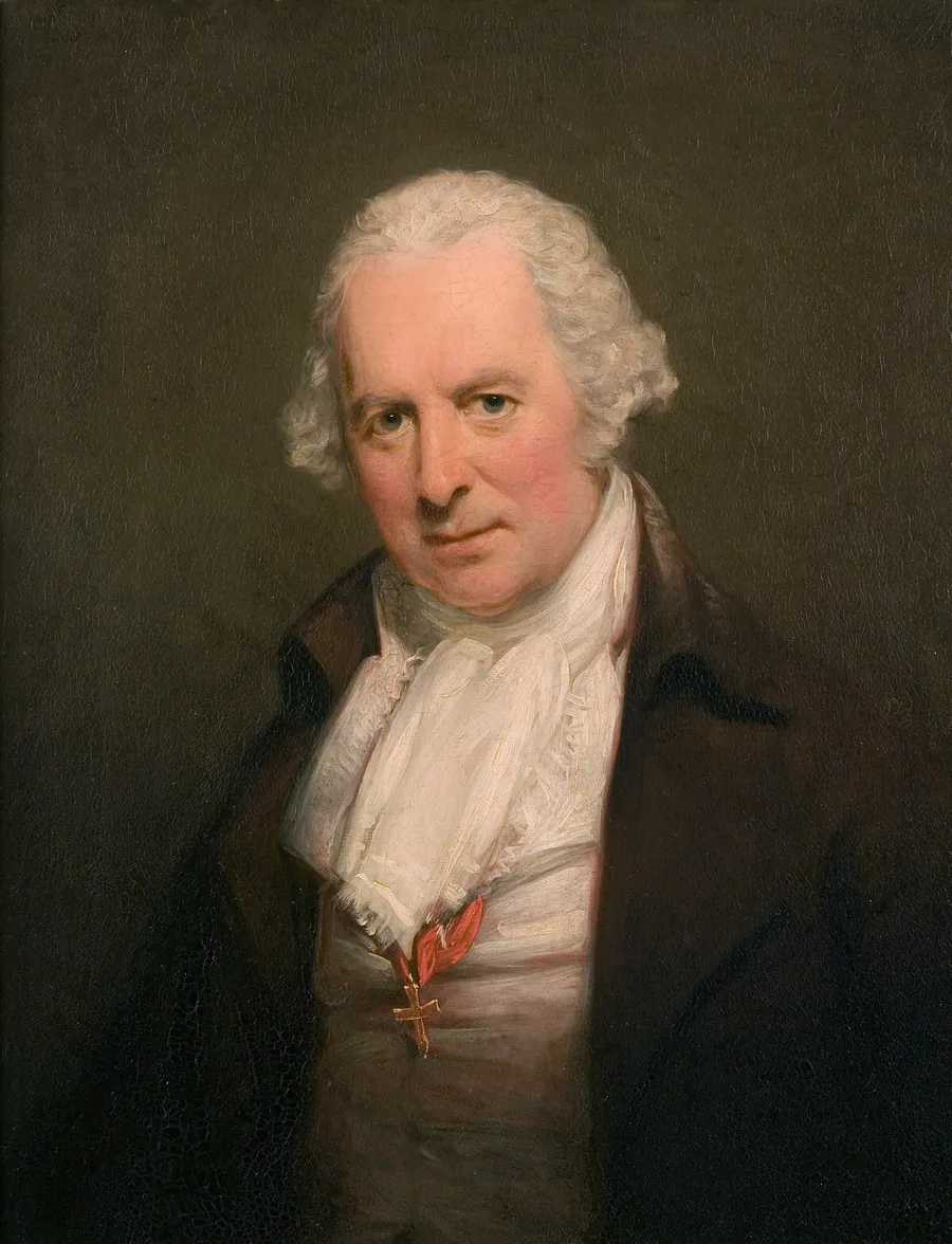 Portræt af tandlægen Bartholomew Ruspini, London (1728-1813) by Georg Romney