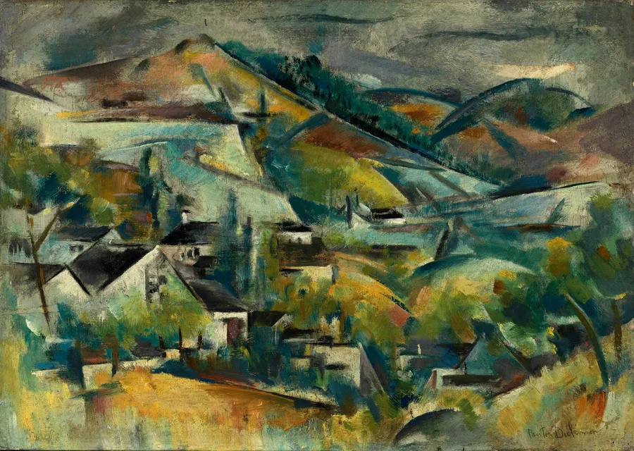 Quebec by Preston Dickinson, born New York City 1889-died Irun, Spain 1930