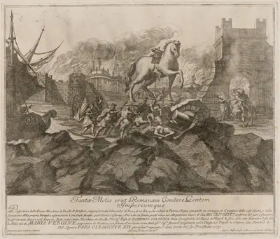The Prima Macchina for the Chinea of 1730: The Sack of Troy