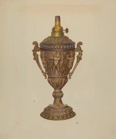 Ornamental Oil Lamp