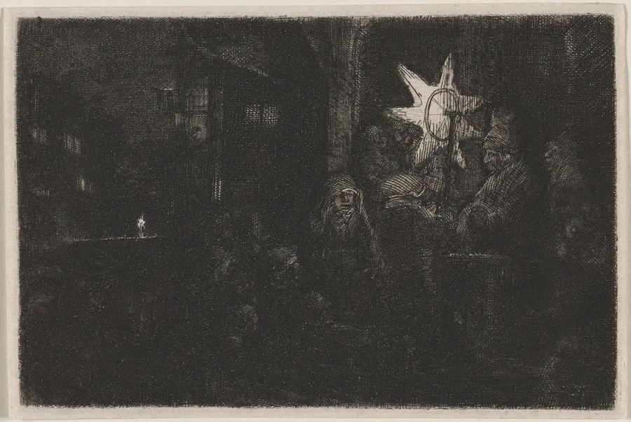 The Star of the Kings: A Night Piece by Rembrandt van Rijn