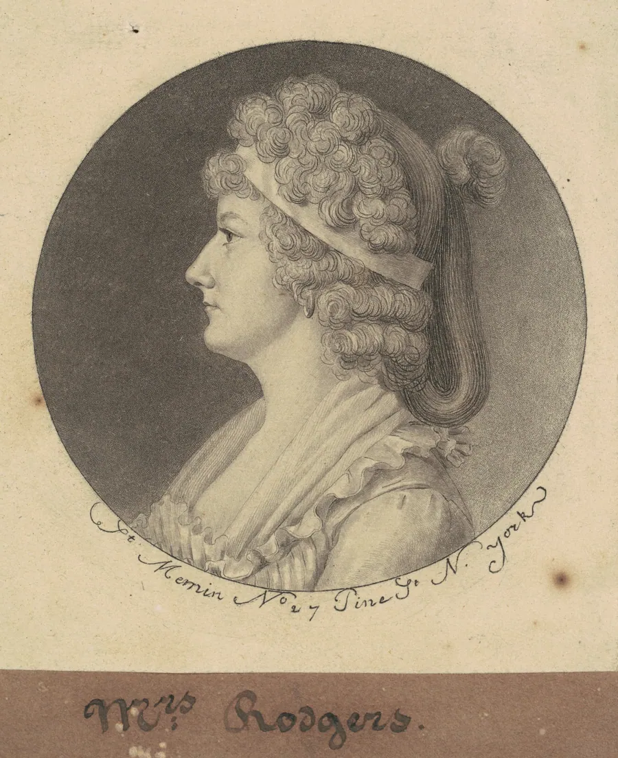 Sarah Elizabeth Rogers by Charles B. J. Févret de Saint-Mémin