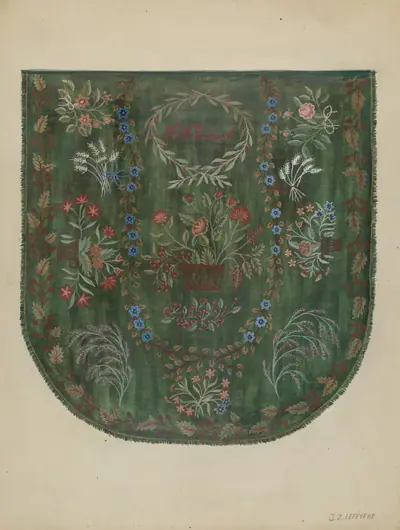 Embroidered Coverlet