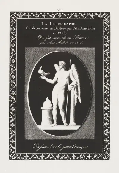 Art of the Lithograph: Dedication Sheet, Plate VII