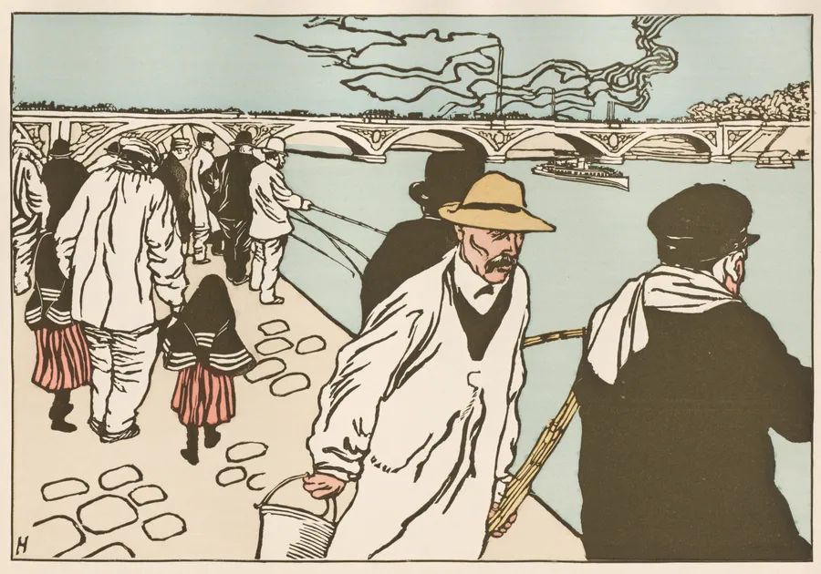 Pêcheurs à la Ligne by Charles Huard