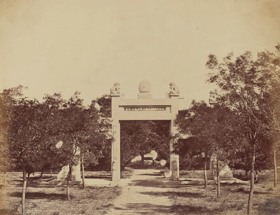 Tomb Near Palichian, the Scene of the Commencement of the Attack on September 21, 1860 by Felice Beato