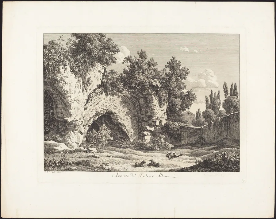 Avanzo del Teatro a Albano by Johann Christian Reinhart