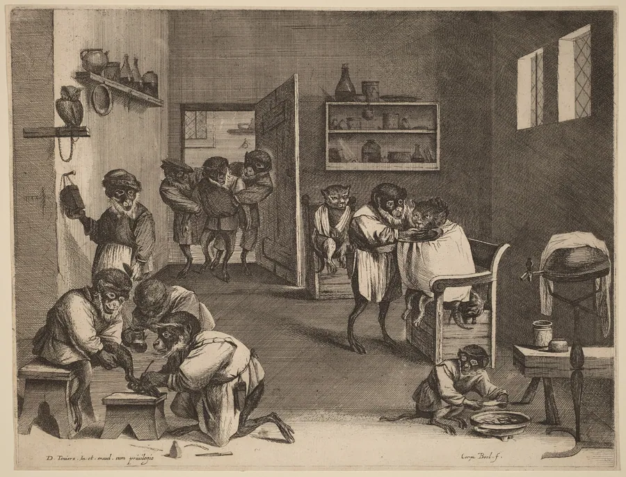 The Monkeys' Barber Shop by Coryn Boel