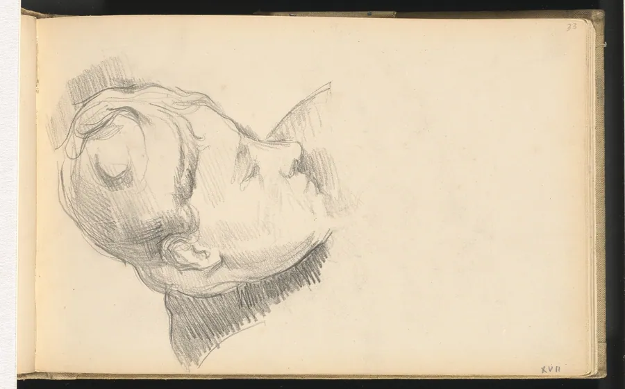 Madame Cezanne with her Head Lowered by Paul Cezanne