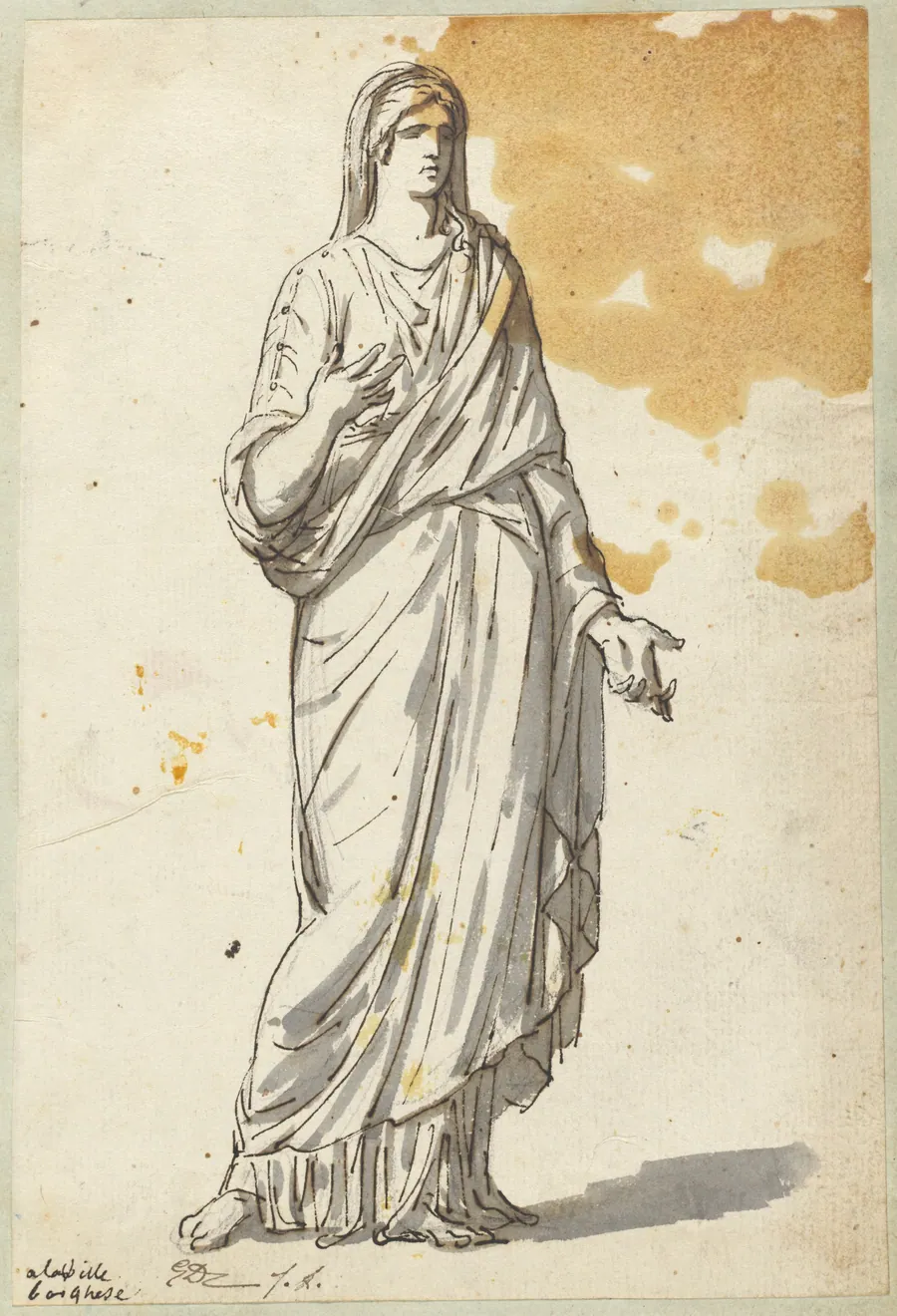 Woman from the Villa Borghese by Jacques-Louis David