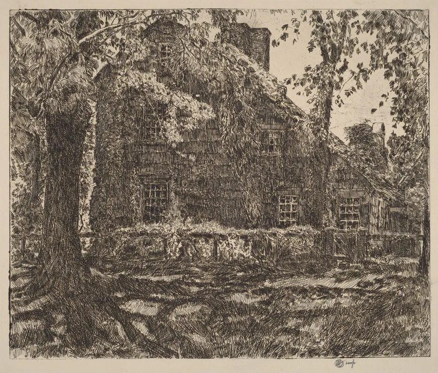 The "Home Sweet Home" Cottage, Easthampton by Childe Hassam